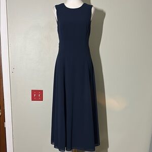 Datiani vintage Sleeveless button down back formal maxi Dress 8